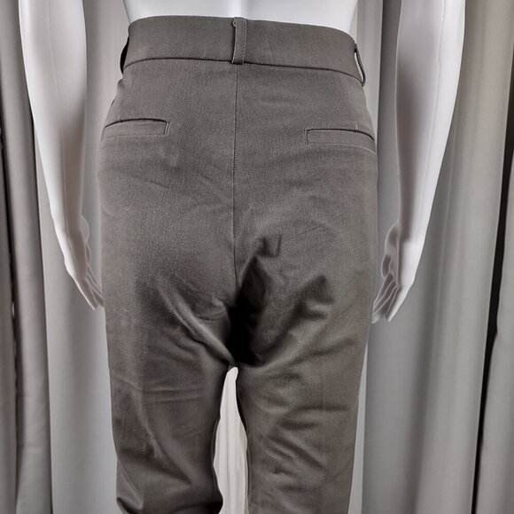 Banana Republic Sloan Gray Stretch Dress Pants Size 12P Flat Front Ankle Slacks - Picture 5 of 12